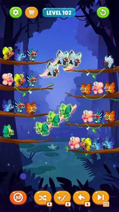 صور Butterfly Sort: Sort Puzzle