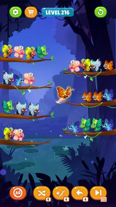 صور Butterfly Sort: Sort Puzzle