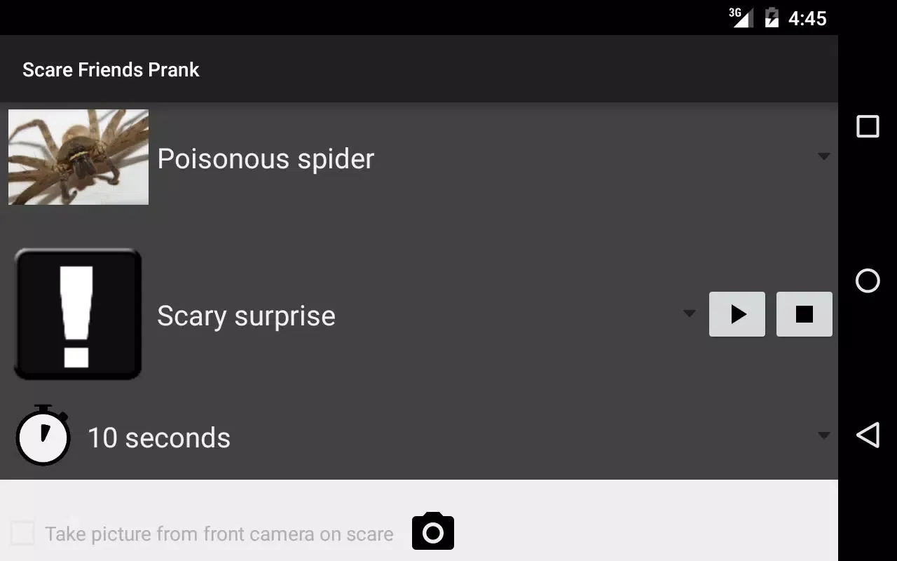 Capturas de tela do Funny phone prank with camera