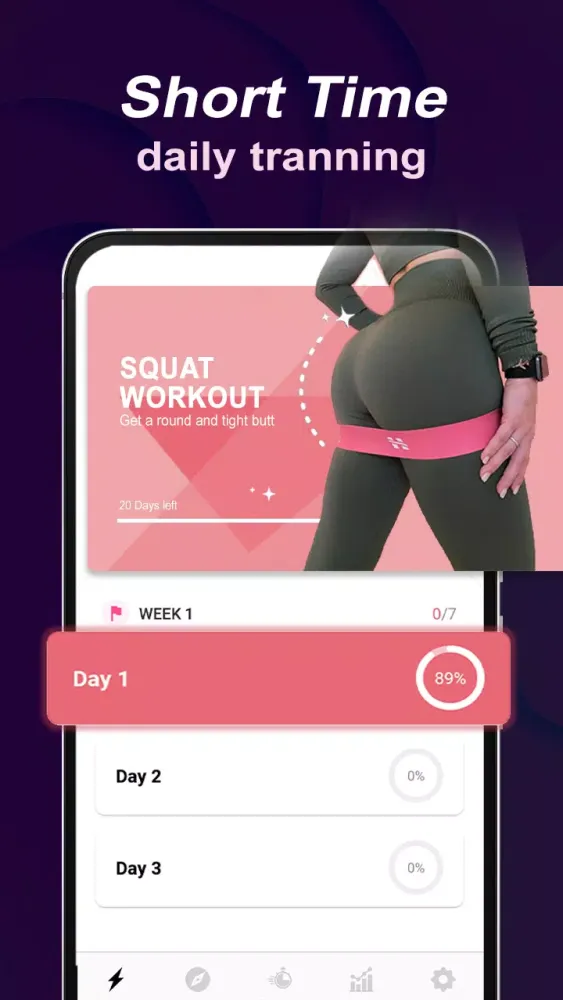 Capturas de tela do Buttocks & legs Workout