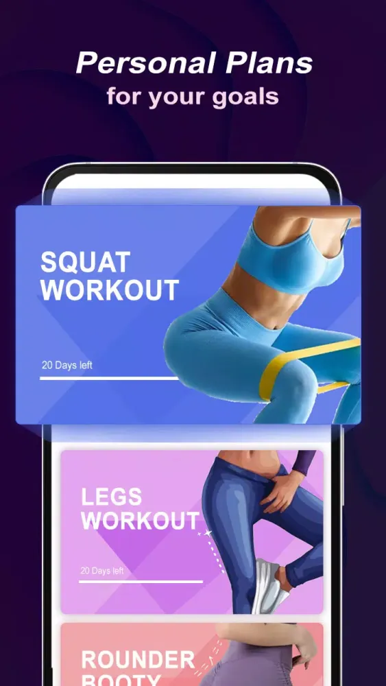 Capturas de tela do Buttocks & legs Workout