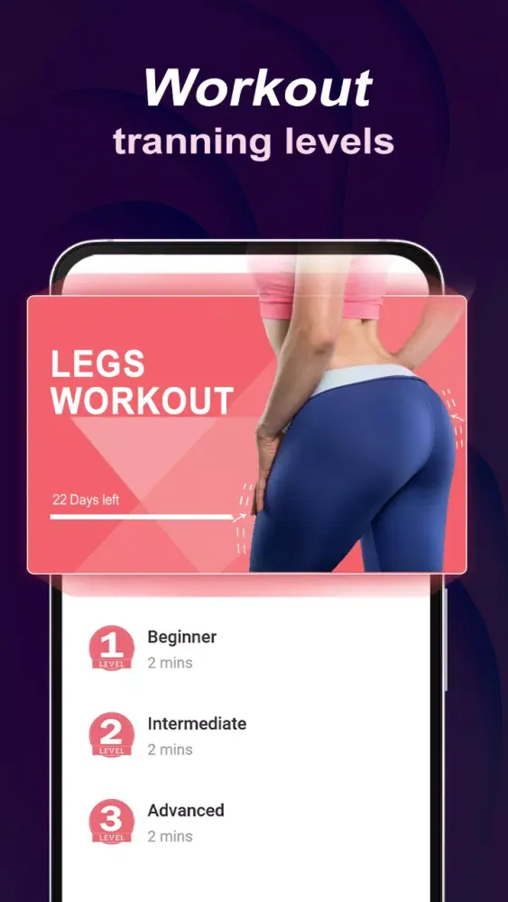 Capturas de tela do Buttocks & legs Workout