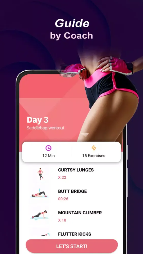 Capturas de tela do Buttocks & legs Workout