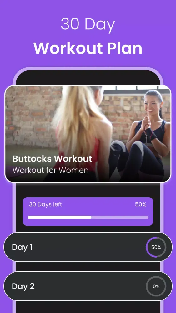 Captures d'écran de Buttocks Workouts for Women