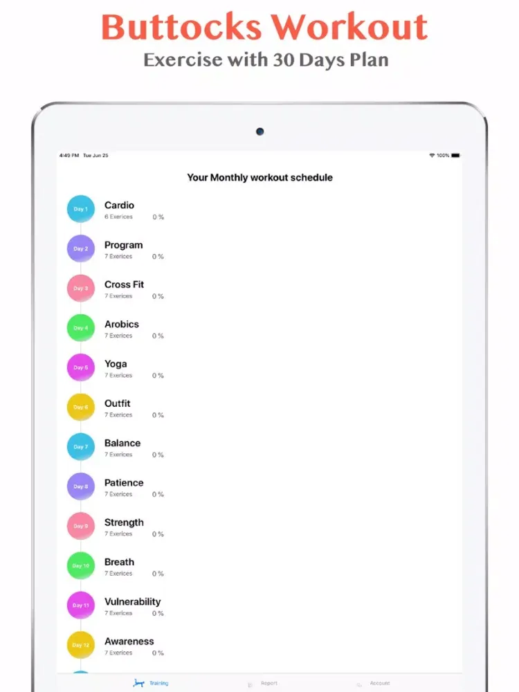 Buttocks Workout - Hips, Booty iPad Screenshots