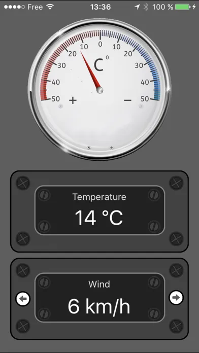 Capturas de tela do Celsius Thermometer
