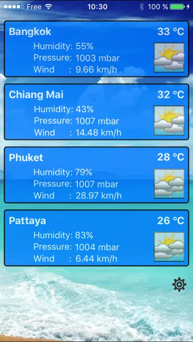 Capturas de tela do Thailand Weather FREE