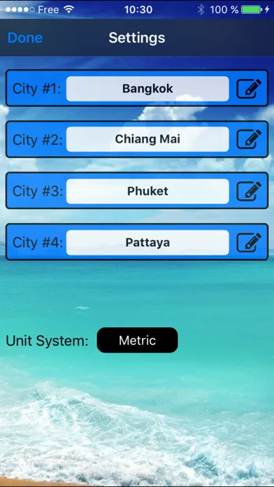 Capturas de tela do Thailand Weather FREE