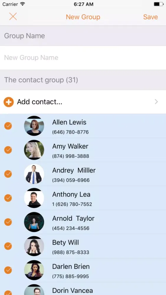 Simple Contacts Manager - Easy Contacts for iPhone سکرین شاٹس