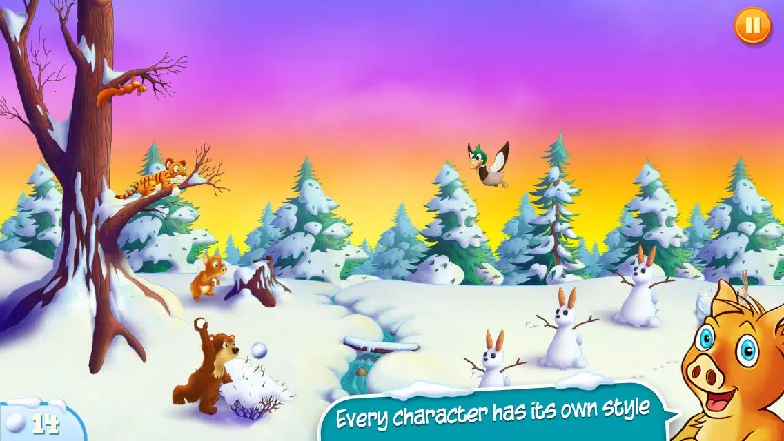 Pato & Friends Snowball Fight Screenshots