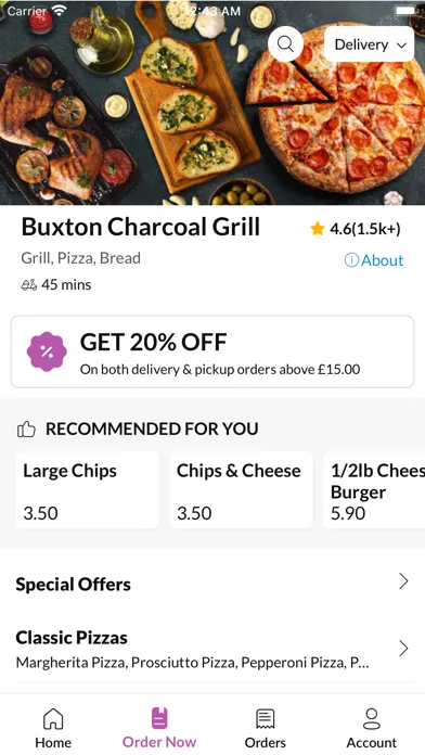 Capturas de tela do Buxton Charcoal Grill