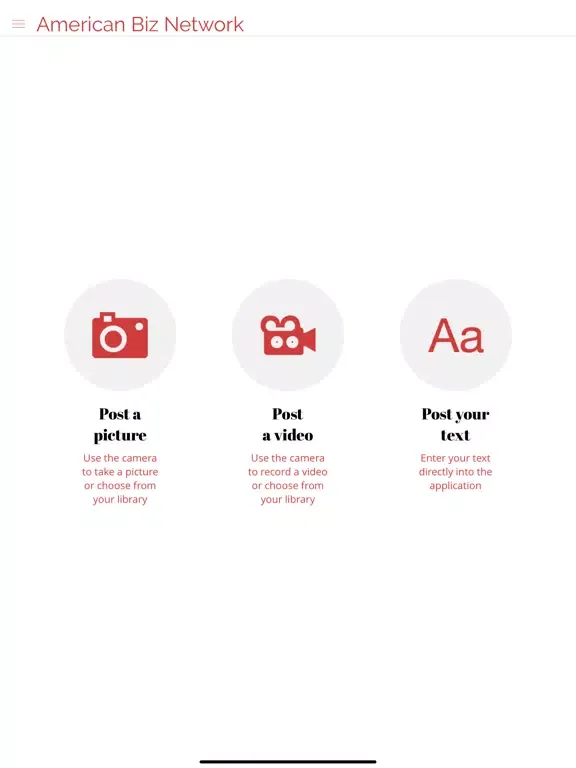 Capturas de pantalla de American Business Network iPad 