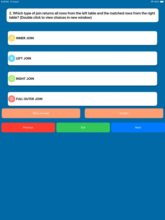 Скриншоты PostgresqlCertiQuestions iPad 