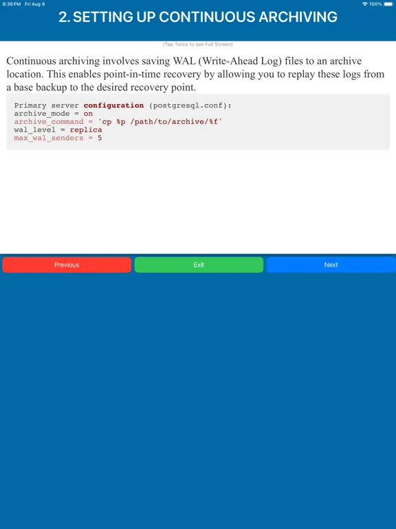 Скриншоты PostgresqlCertiQuestions iPad 