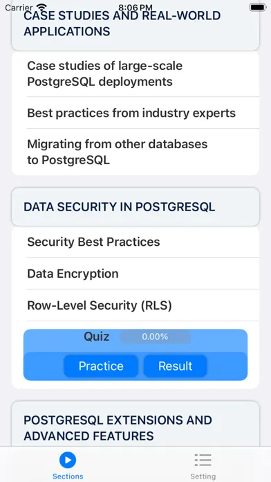 Скриншоты PostgresqlCertiQuestions