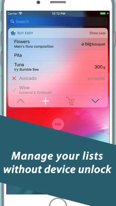 Buy easy - grocery list maker スクリーンショット