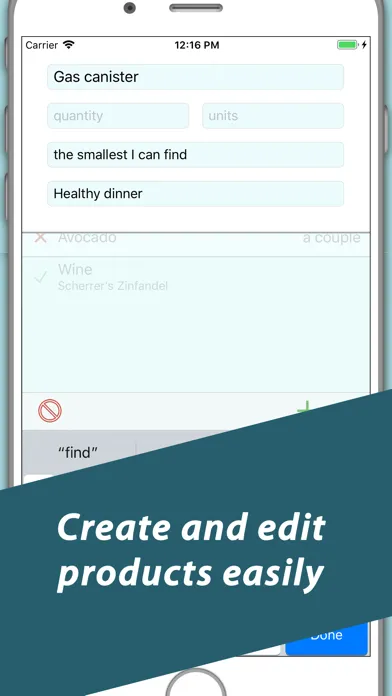 Buy easy - grocery list maker スクリーンショット