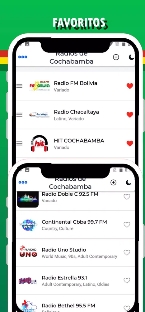 Radios de Cochabamba Bolivia应用截图