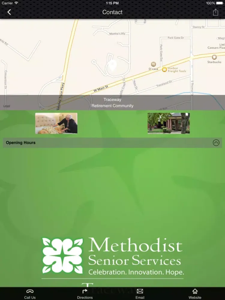 ภาพหน้าจอของ Traceway Retirement Community iPad 
