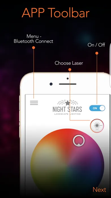 Night Stars Landscape Light Bluetooth Remote Ekran Görüntüleri