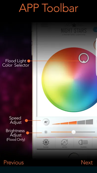 Night Stars Landscape Light Bluetooth Remote Ekran Görüntüleri