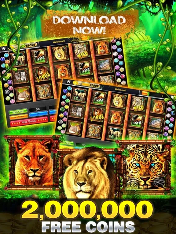Capturas de pantalla de Safari Lion Slots: Pokies Jackpot Casino iPad 