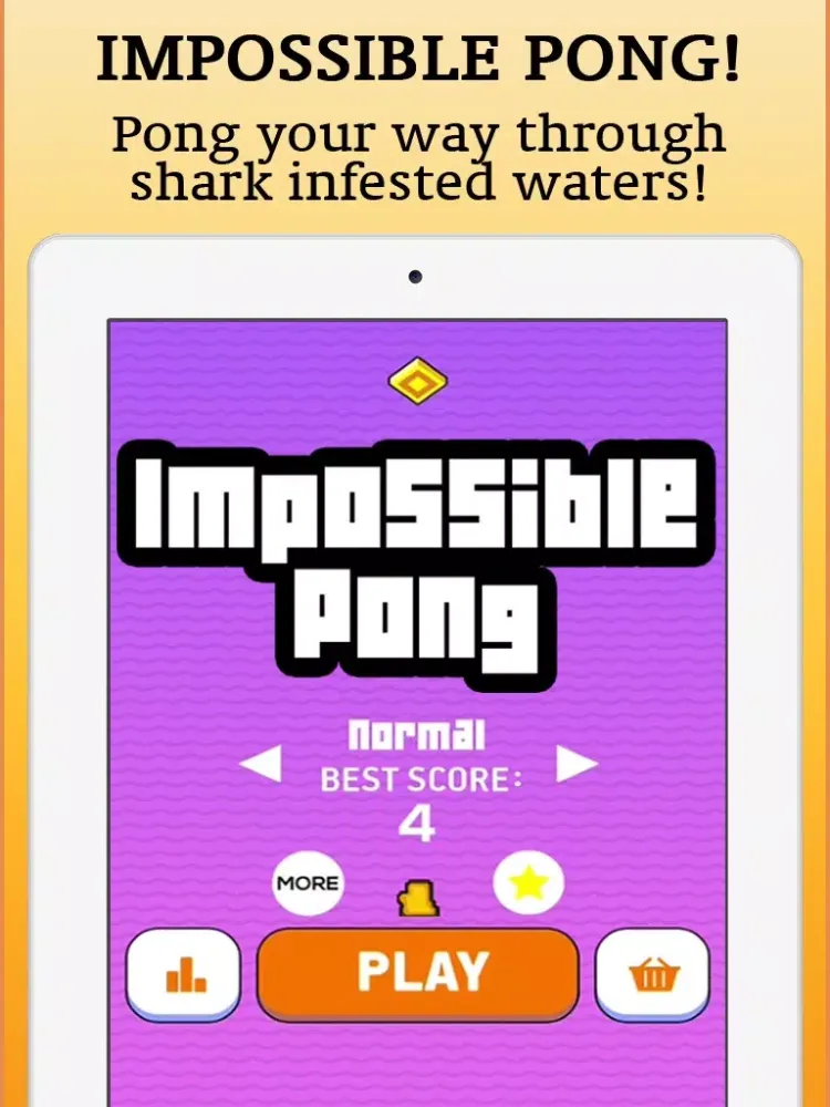 Zrzuty ekranu Impossible Pong - Endless Water Pong Arcade iPad 