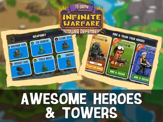 Скриншоты Infinite Warfare Tower Defense iPad 