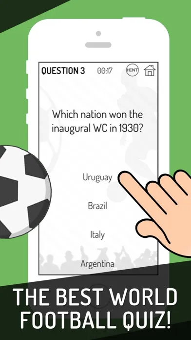 Captures d'écran de World Football Quiz 2018