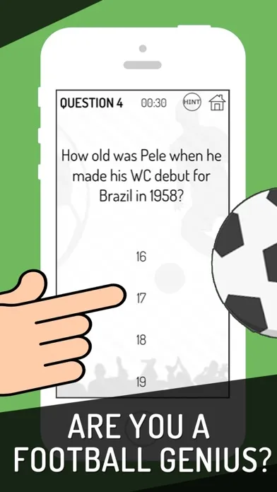 Captures d'écran de World Football Quiz 2018