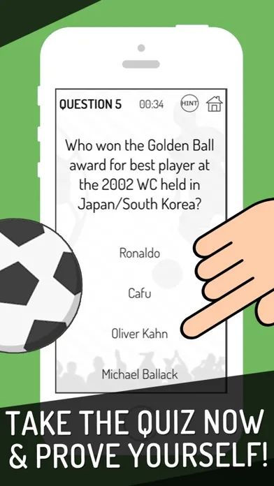 Captures d'écran de World Football Quiz 2018