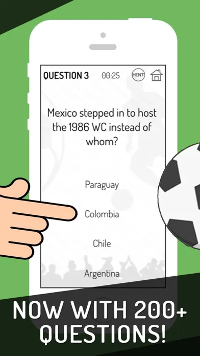 Captures d'écran de World Football Quiz 2018