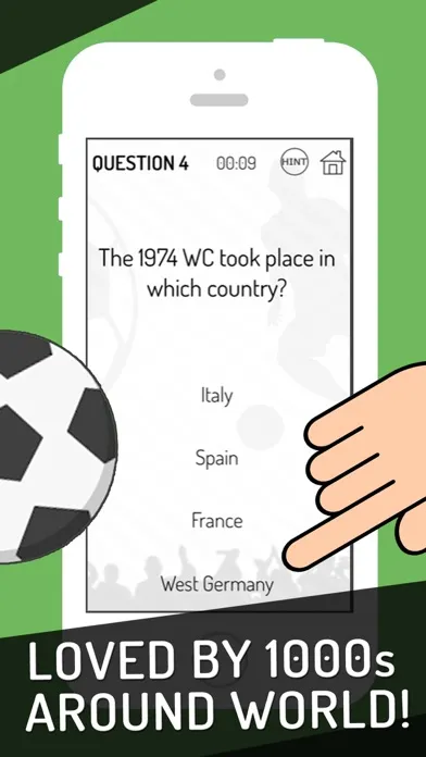 Captures d'écran de World Football Quiz 2018