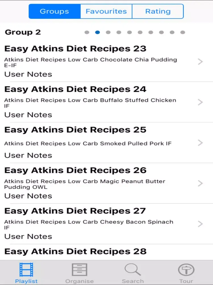 Easy Atkins Diet Recipes iPad  Screenshots