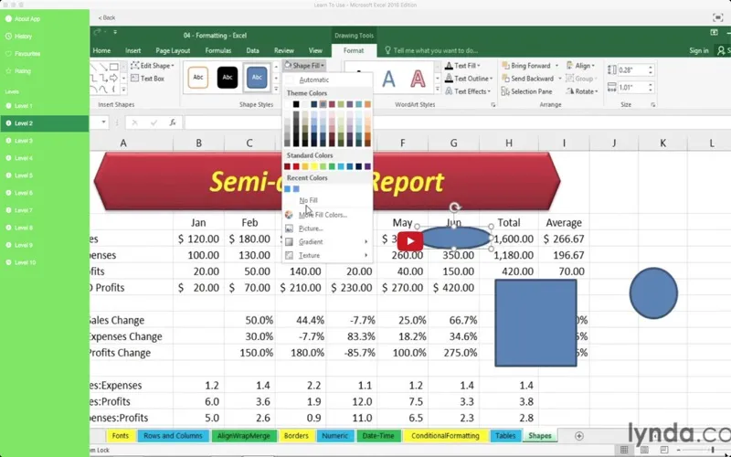 Tangkapan layar Learn To Use - Microsoft Excel 2016 Edition