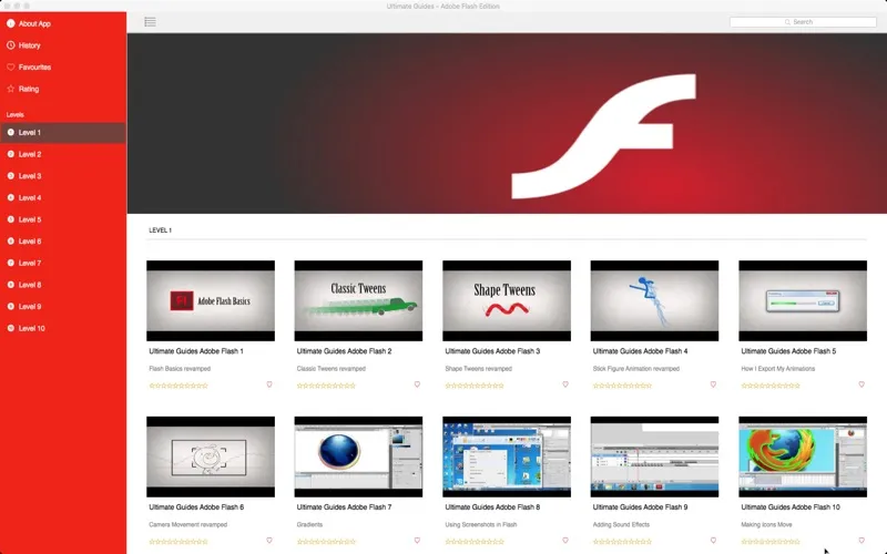 Capturas de tela do Ultimate Guides - Adobe Flash Edition