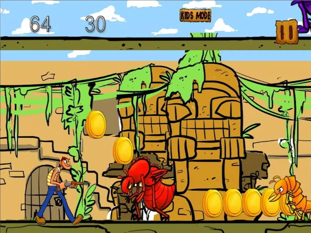 Capturas de tela do Thugs Vs Bugs Clash With Angry Bug Clans Free iPad 