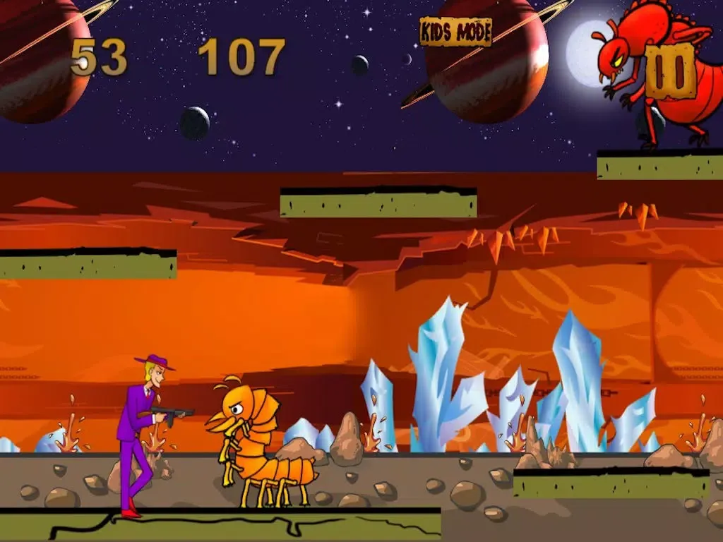 Capturas de tela do Thugs Vs Bugs Clash With Angry Bug Clans Free iPad 
