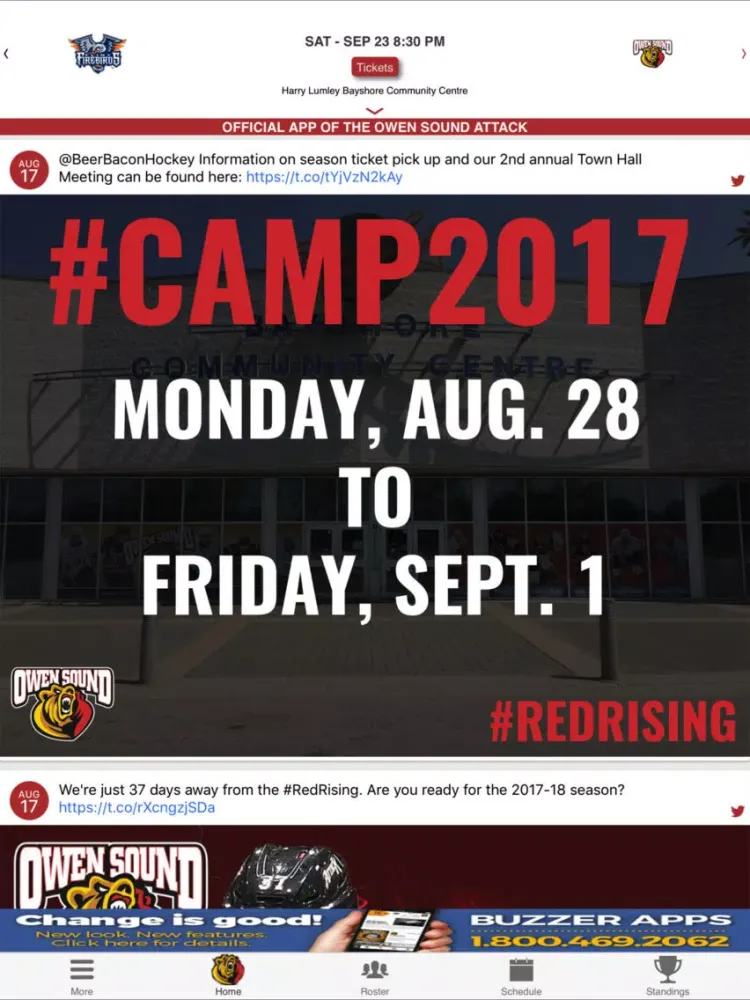 Owen Sound Attack Official App iPad  Ekran Görüntüleri