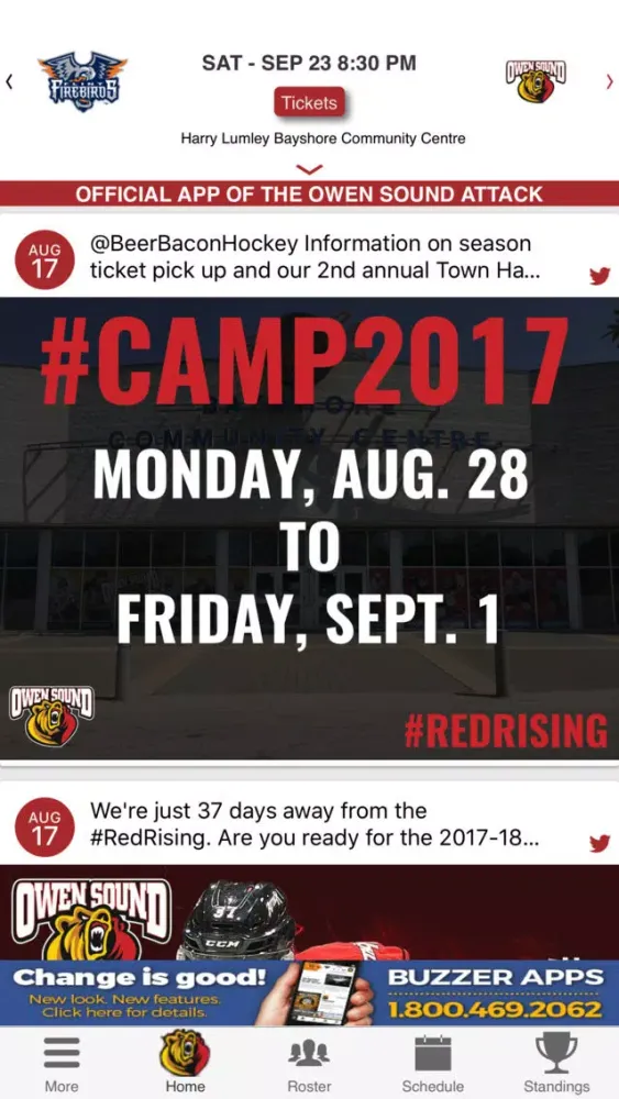 Owen Sound Attack Official App Ekran Görüntüleri