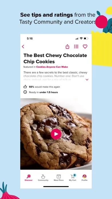 Tangkapan layar Tasty: Recipes, Cooking Videos