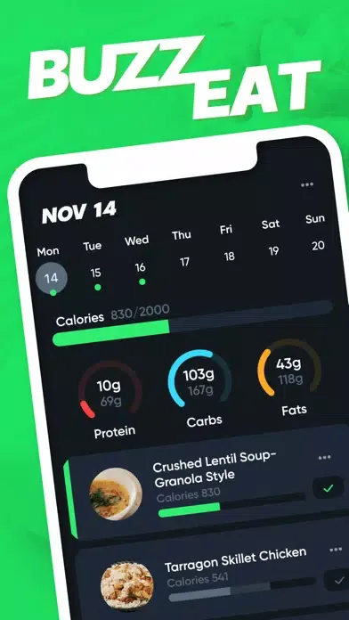 BuzzEat: Auto Meal Planner Ekran Görüntüleri