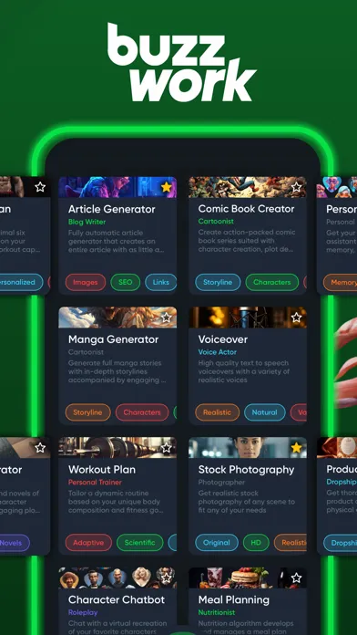 BuzzWork: AI Content Studio Screenshots