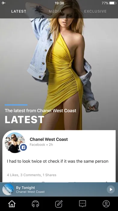 Capturas de tela do Chanel West Coast