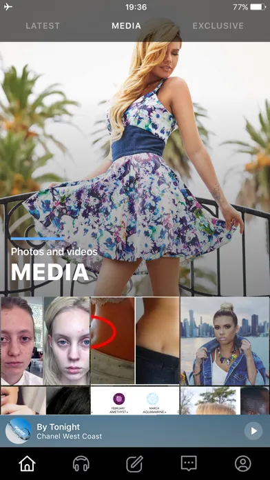 Capturas de tela do Chanel West Coast