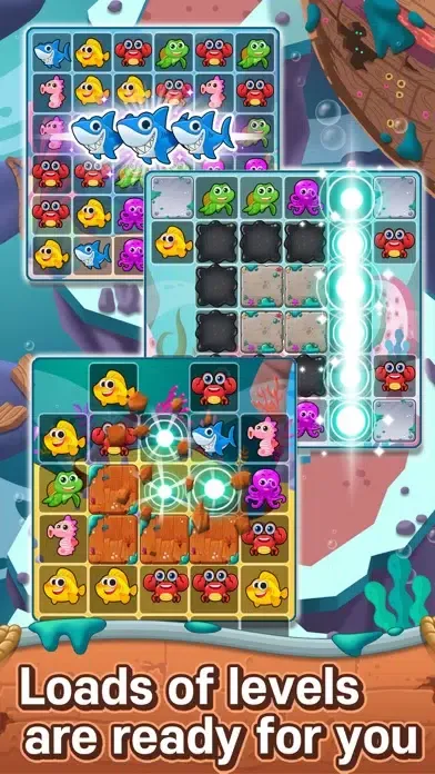 Tangkapan layar Ocean Match-3 Puzzle