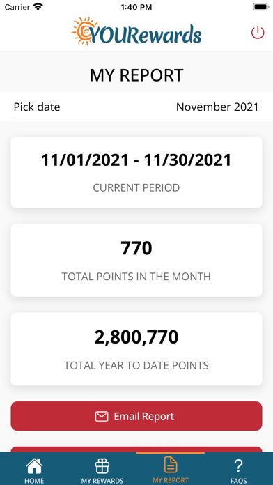 Ảnh chụp màn hình của YBC YOURewards