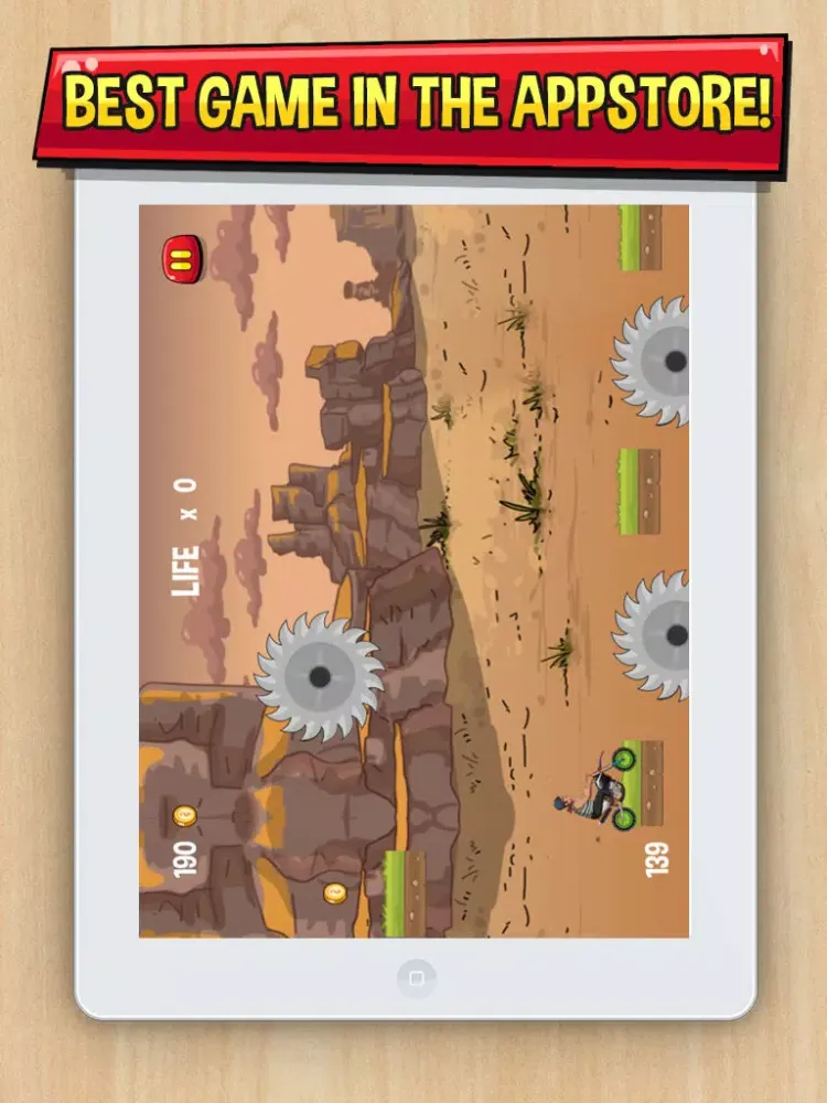 Kick-start MC Madness - Show your mad skill,speed and strength in a turbo bike sprint. iPad 应用截图