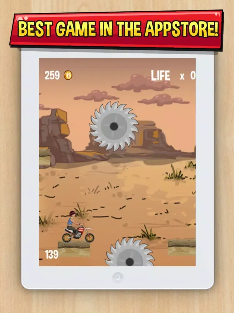 Nerd-y Biker Mania - Moto madness on a xtreme trial Rally iPad 應用截圖