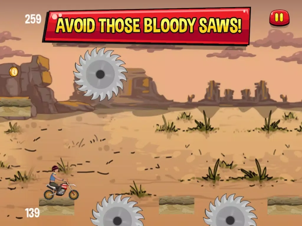 Nerd-y Biker Mania - Moto madness on a xtreme trial Rally iPad 應用截圖